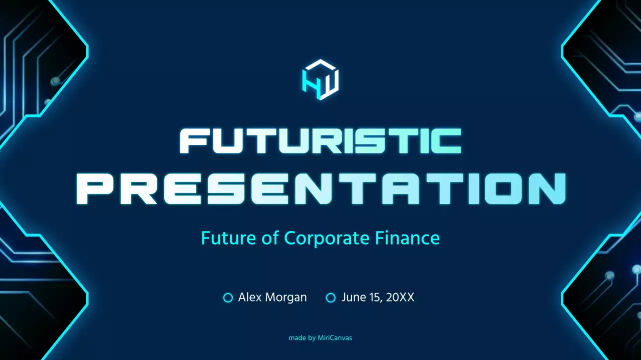 Blue Futuristic Finance Presentation