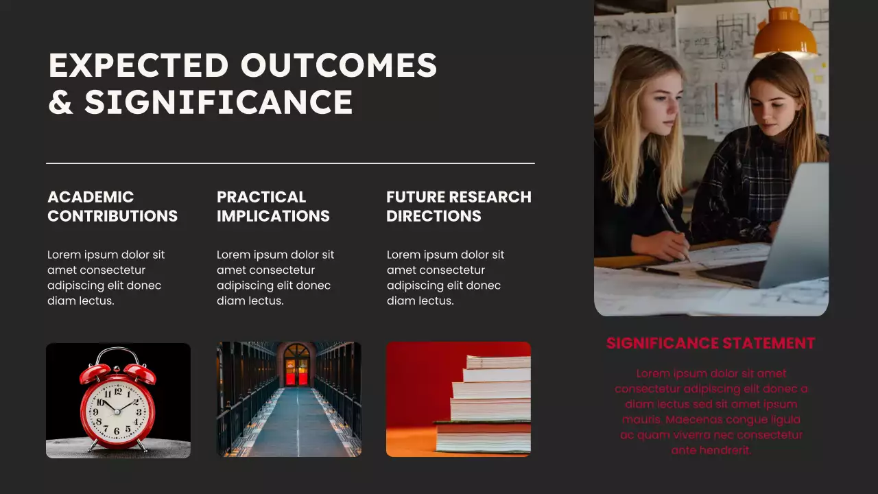 Beige and Black Modern Academic Research Presentation