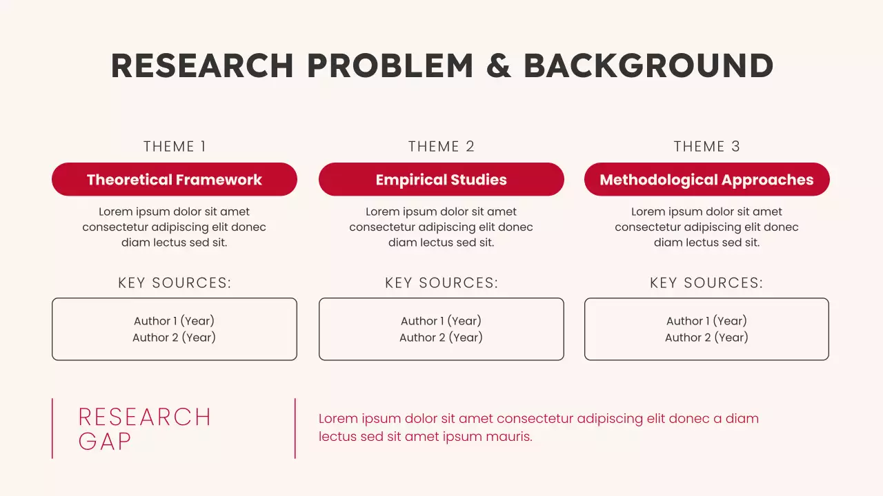 Beige and Black Modern Academic Research Presentation