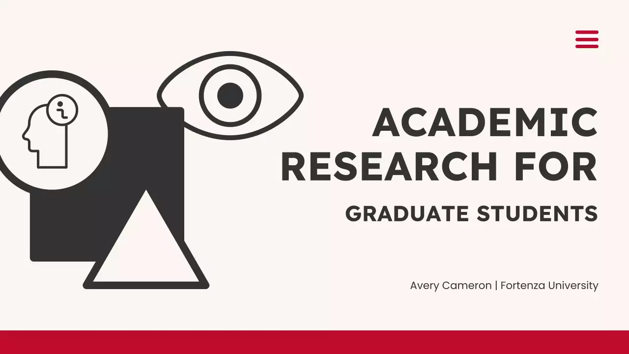 Beige and Black Modern Academic Research Presentation