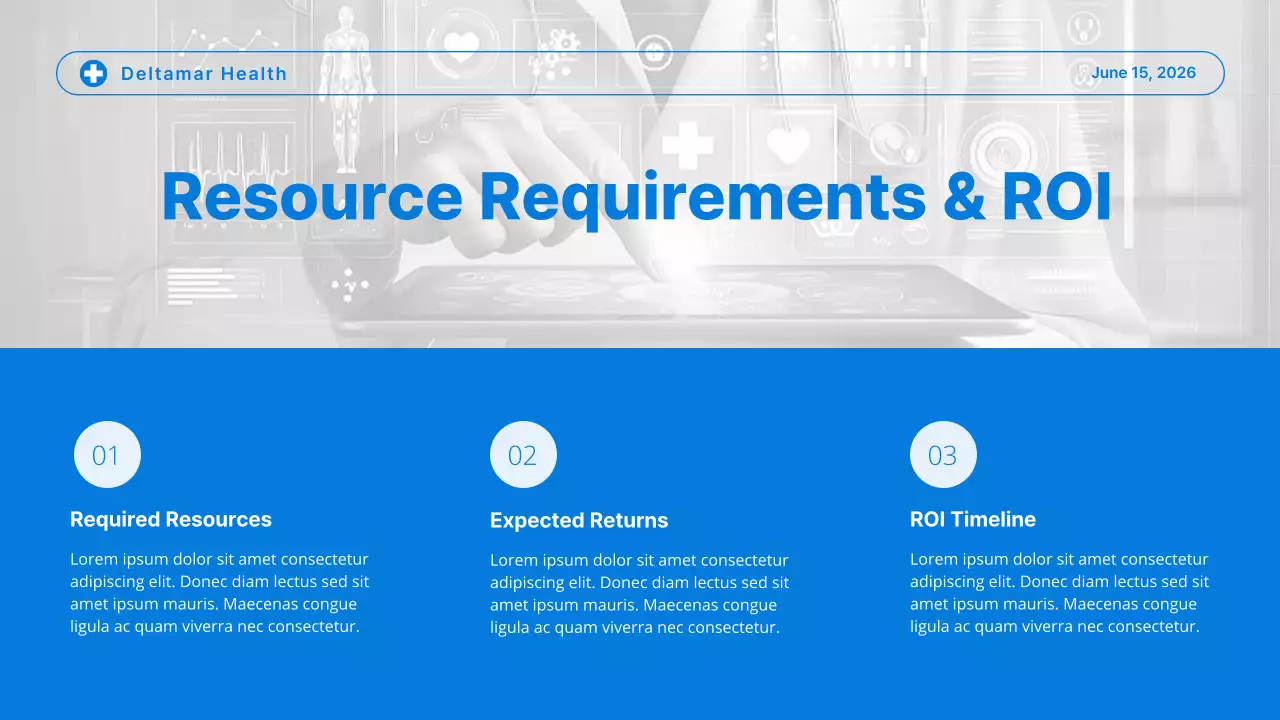 Blue and White Modern Healthcare Trends Presentation