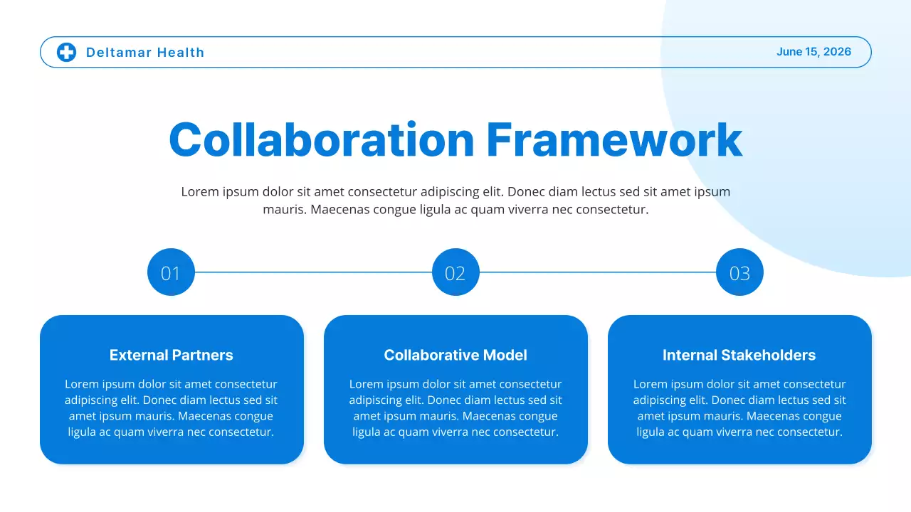 Blue and White Modern Healthcare Trends Presentation