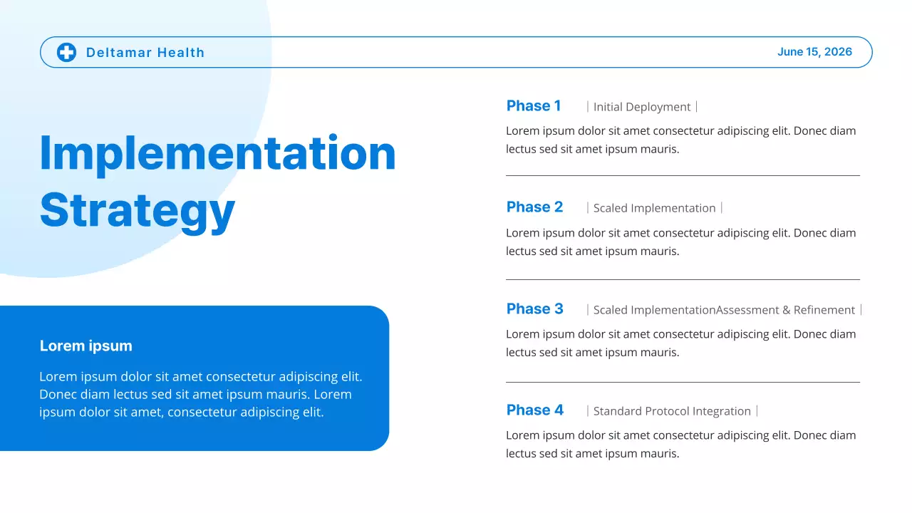 Blue and White Modern Healthcare Trends Presentation