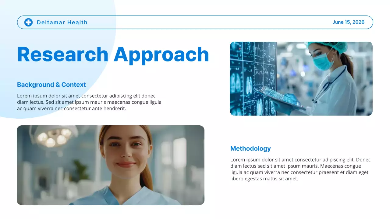 Blue and White Modern Healthcare Trends Presentation