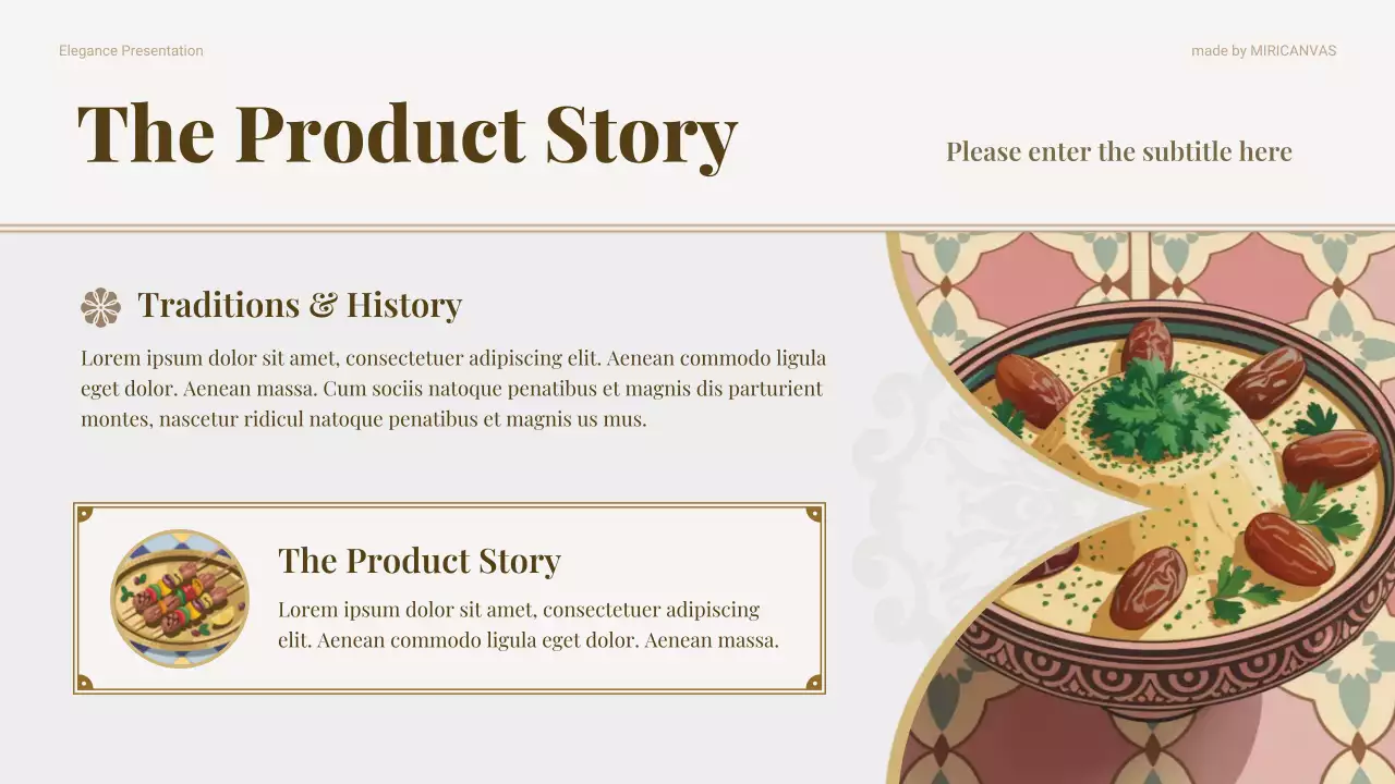 Beige Traditional Food Marketing Pitch Presentation