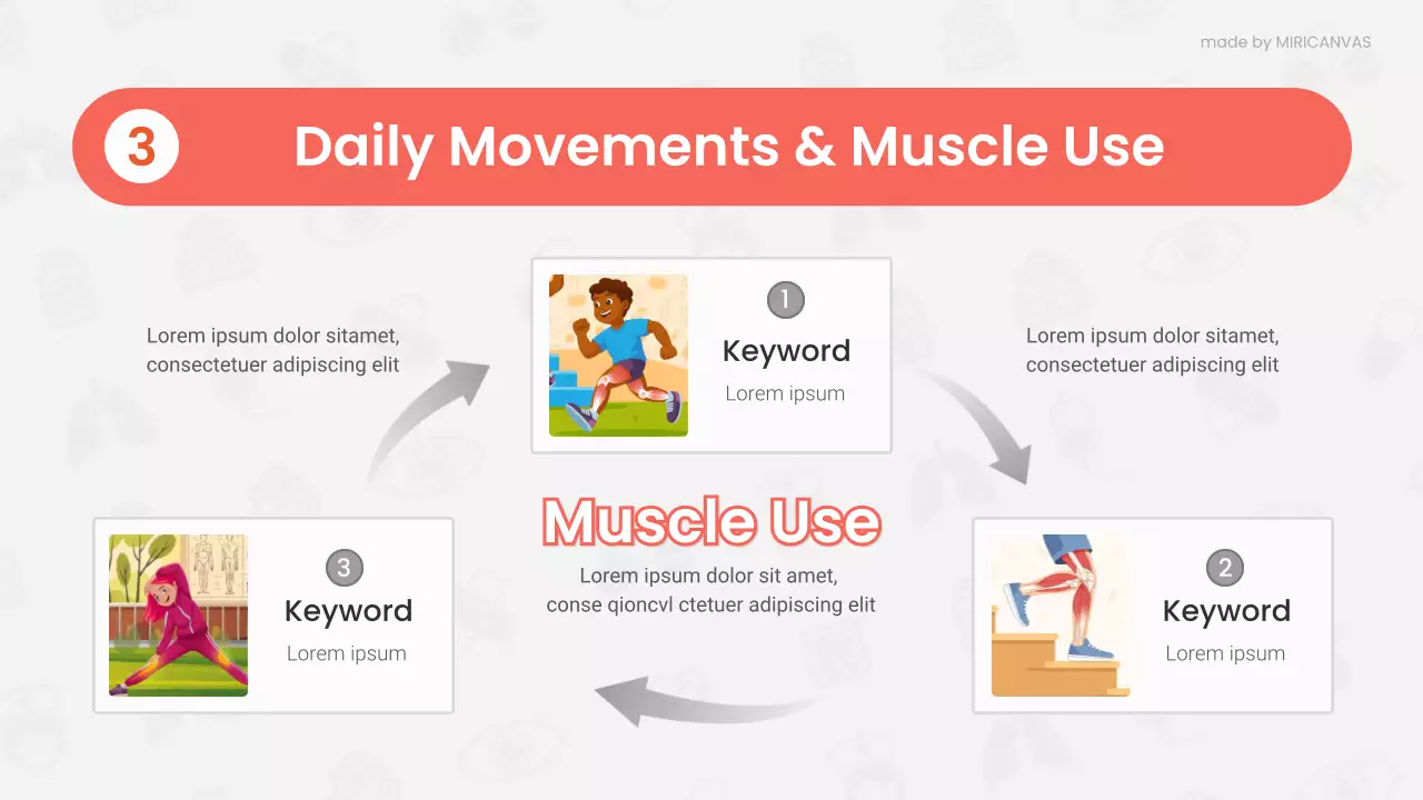 Apresentação da palestra sobre anatomia moderna vermelha