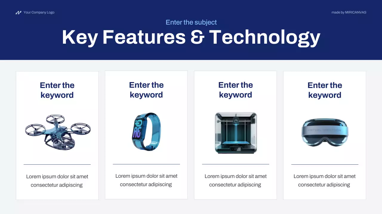 Blue Modern Technology Pitch Presentation
