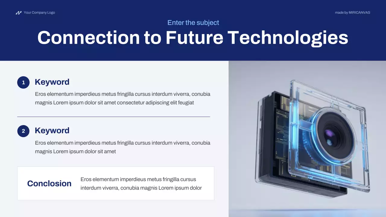 Blue Modern Technology Pitch Presentation