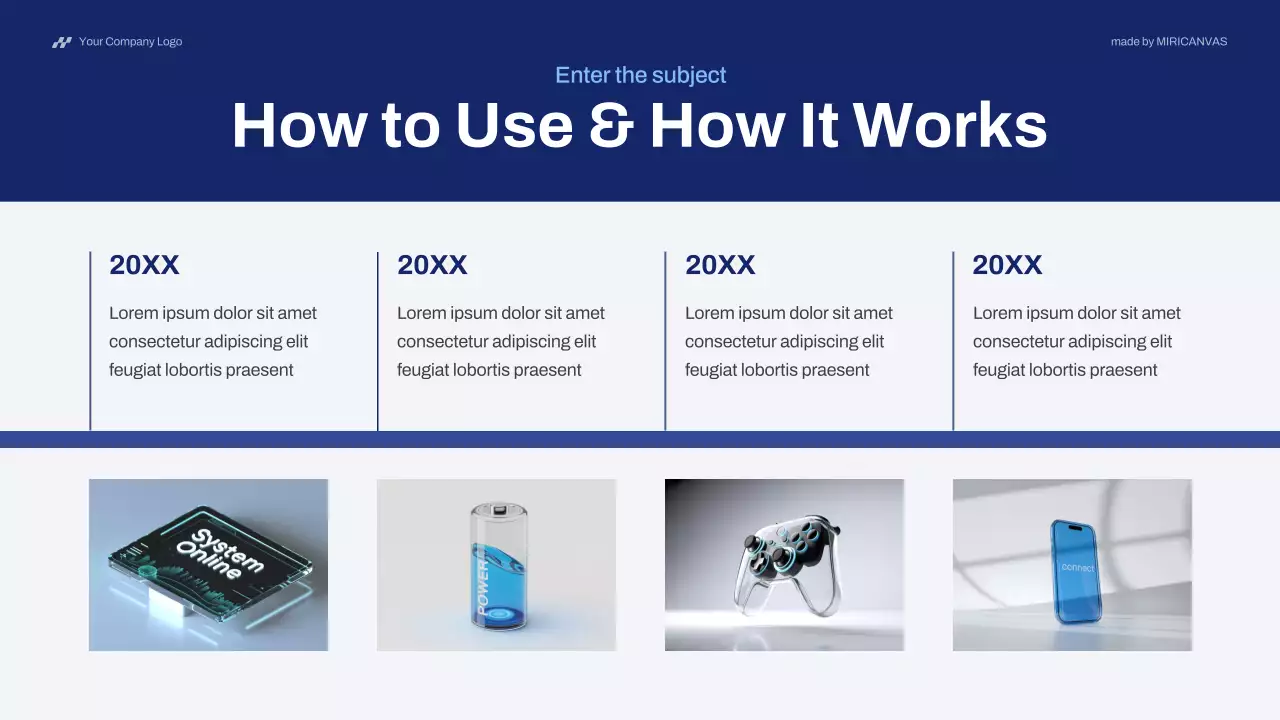 Blue Modern Technology Pitch Presentation