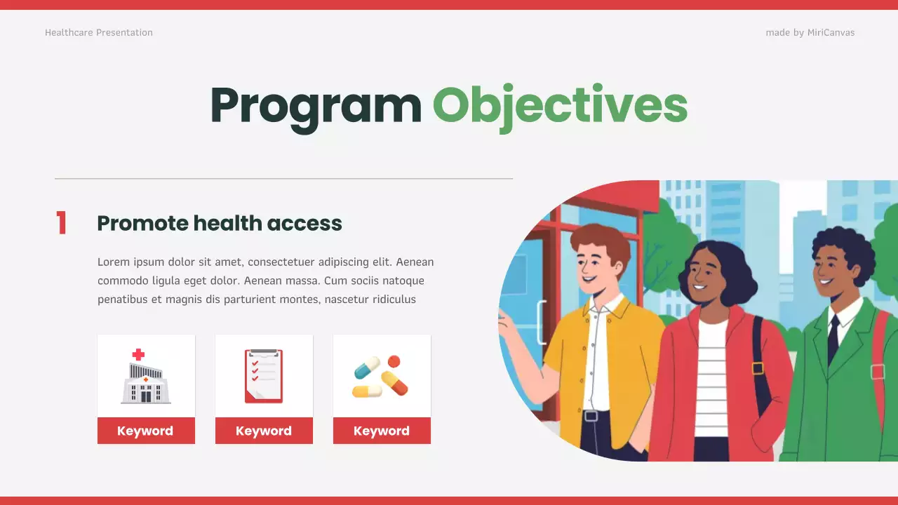 Red Modern Healthcare Presentation