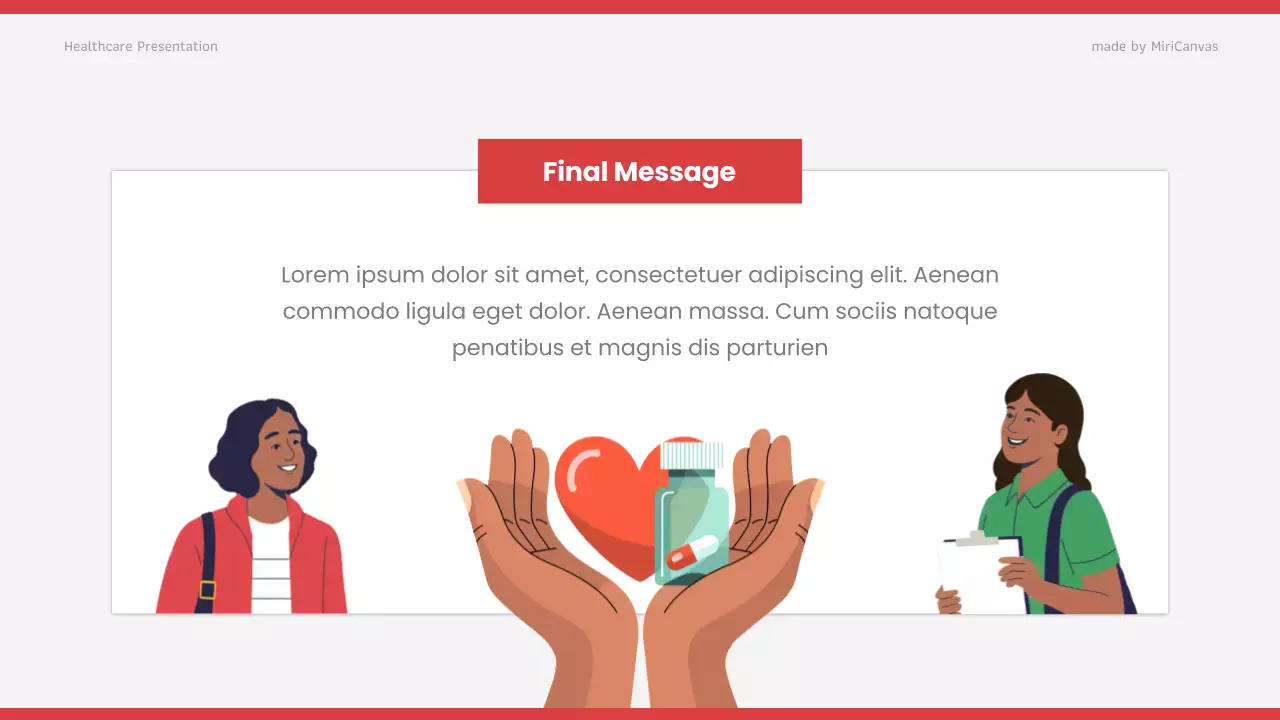 Red Modern Healthcare Presentation