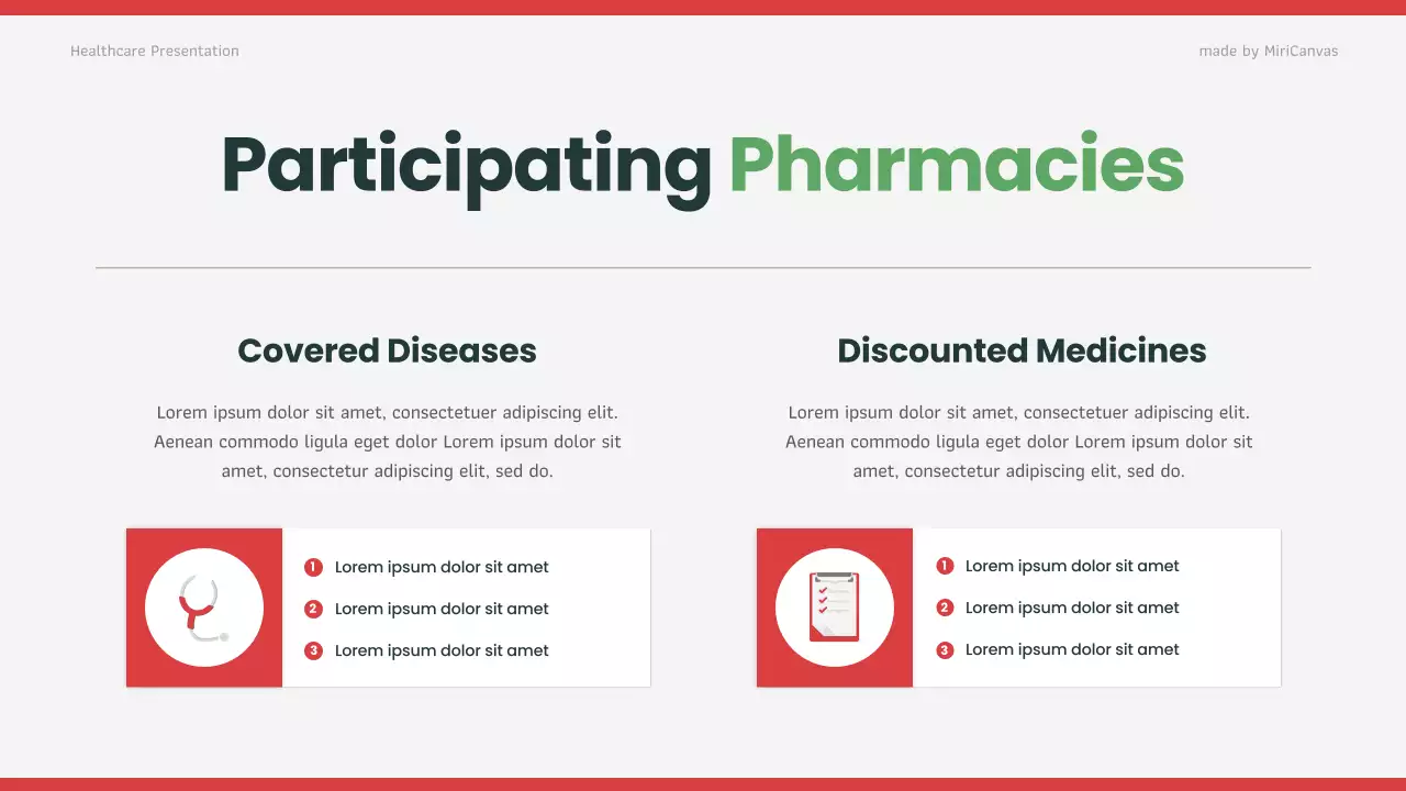 Red Modern Healthcare Presentation