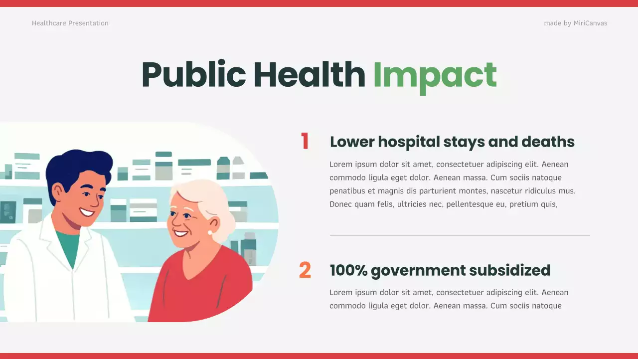 Red Modern Healthcare Presentation