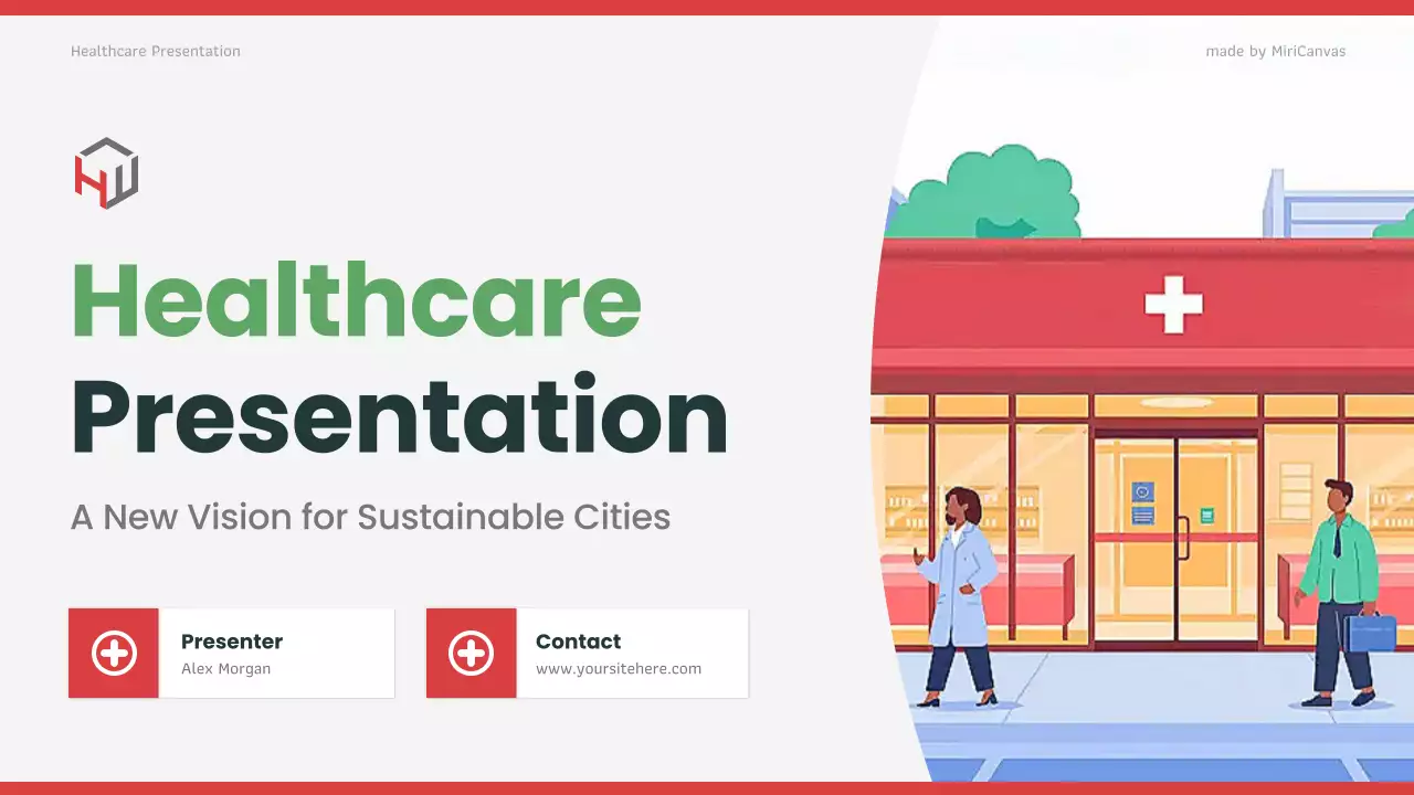 Red Modern Healthcare Presentation