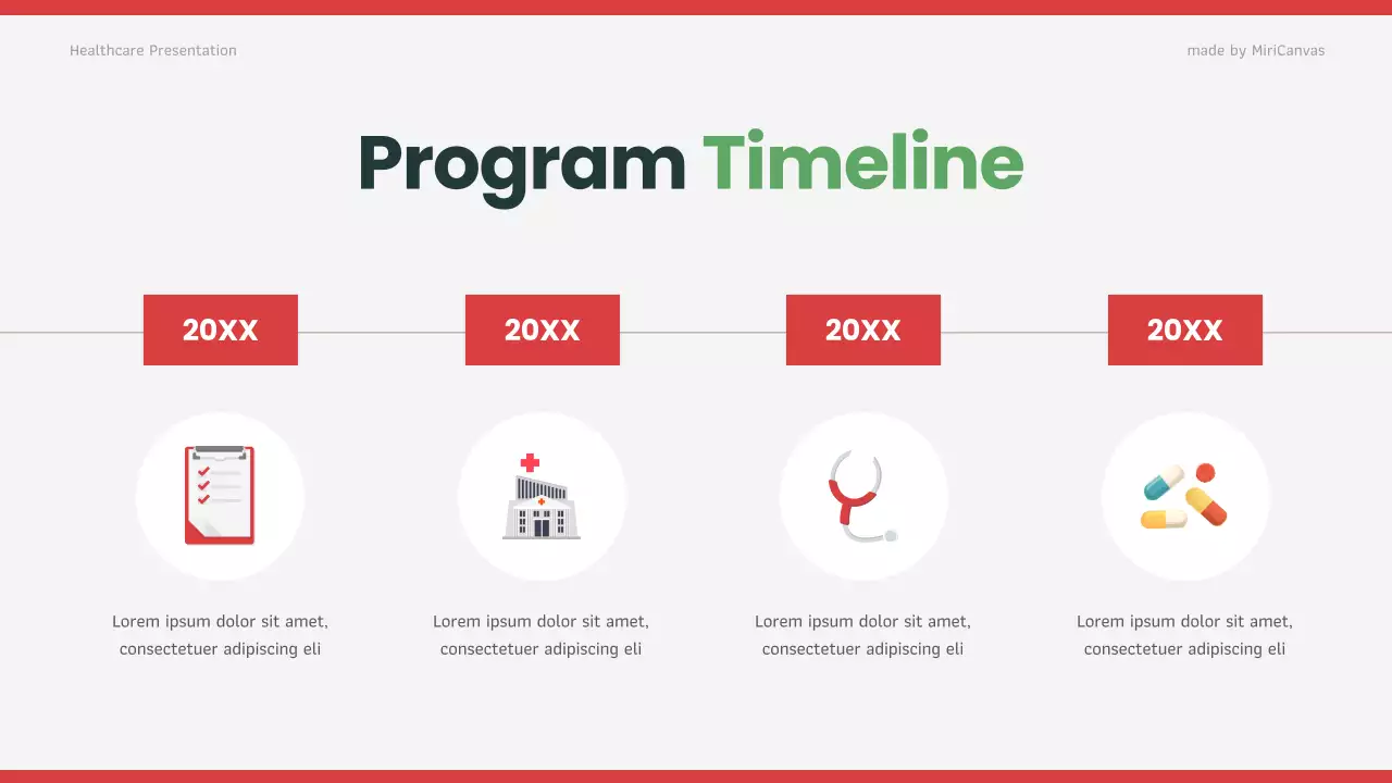 Red Modern Healthcare Presentation