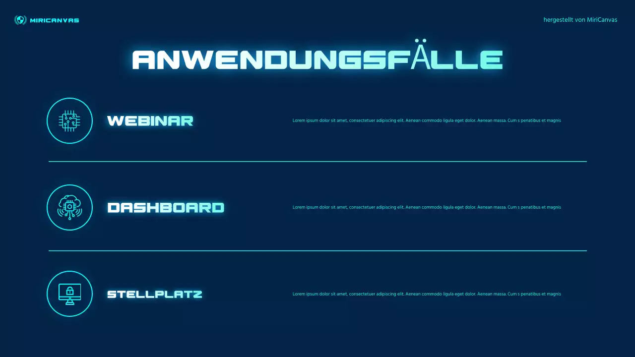 Blaue futuristische Finanzpräsentation