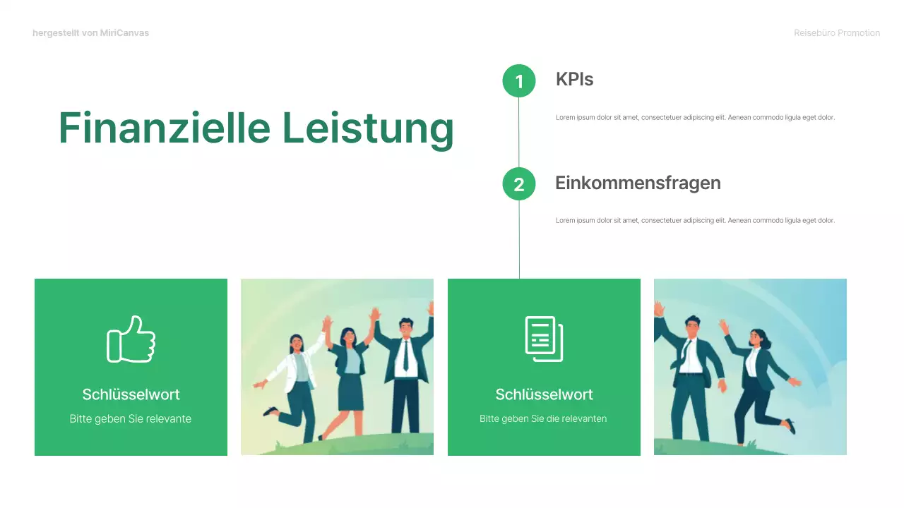 Grünes, modernes Reisen Präsentation