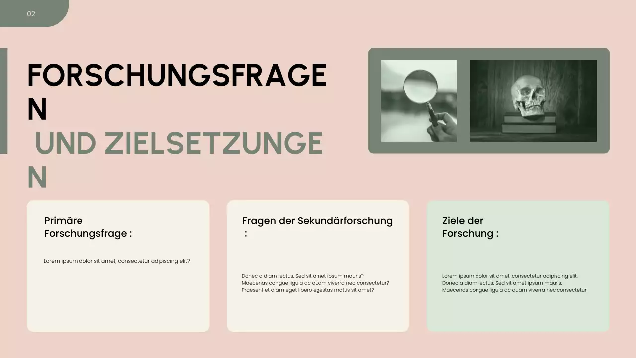 Präsentation des Forschungsvorschlags