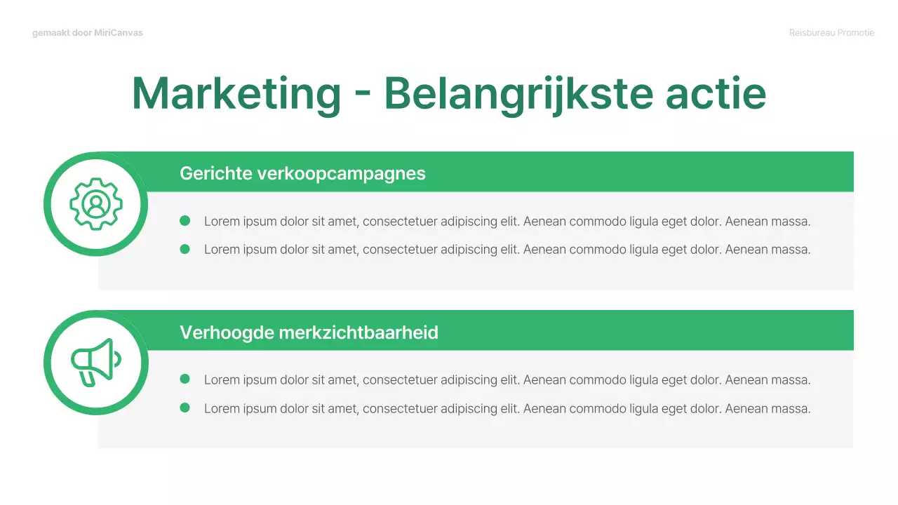 Presentatie over groen en modern reizen