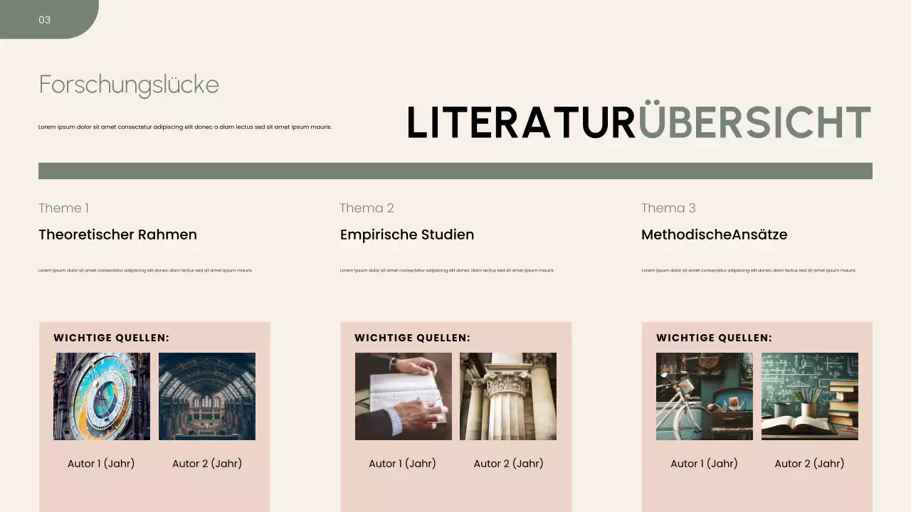 Präsentation des Forschungsvorschlags