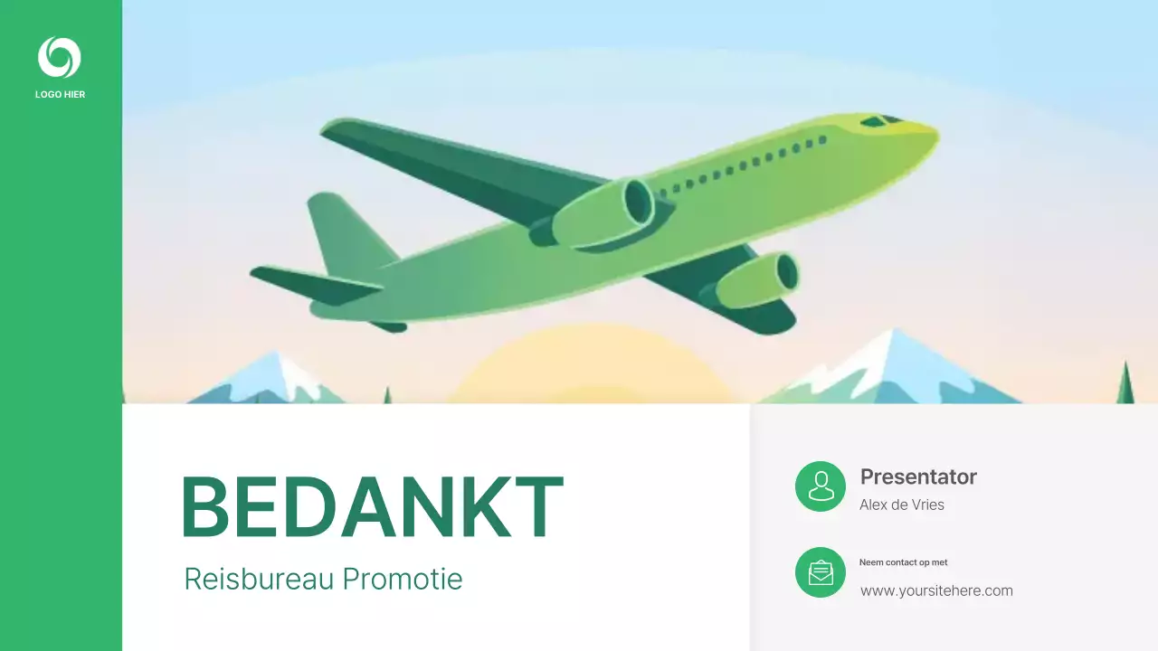 Presentatie over groen en modern reizen