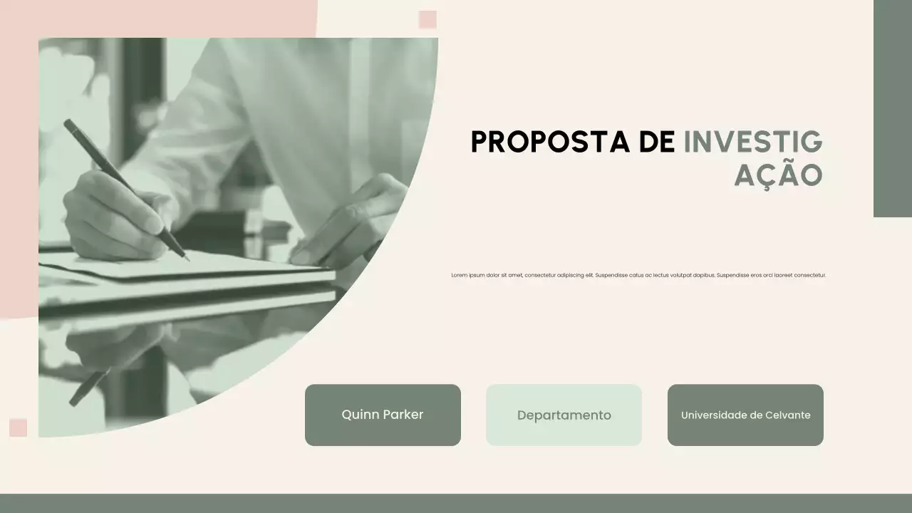 Apresentação da Proposta de Pesquisa
