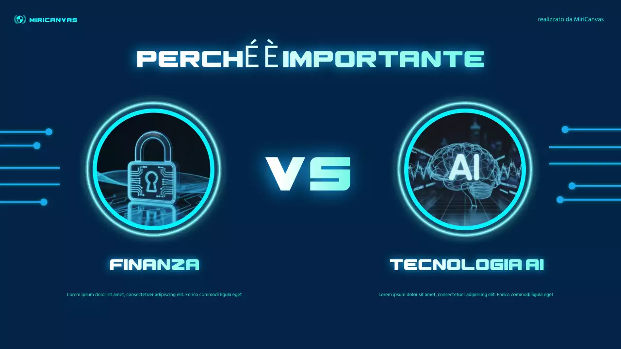 Presentazione di Blue Futuristic Finance