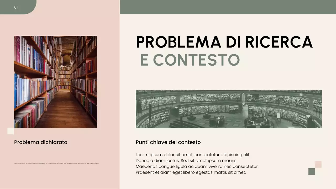 Presentazione della proposta di ricerca