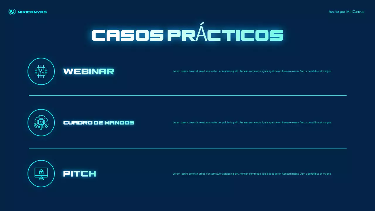 Presentación de finanzas futuristas azules