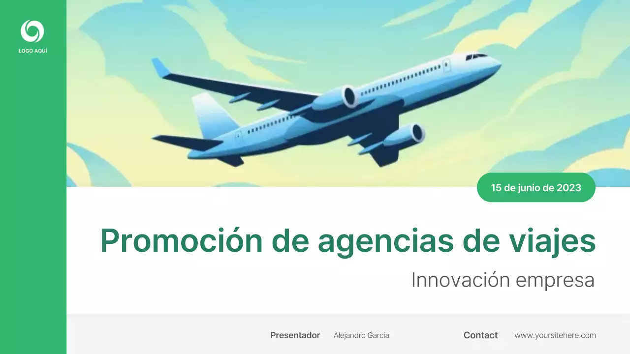 Presentación de viajes modernos y ecológicos