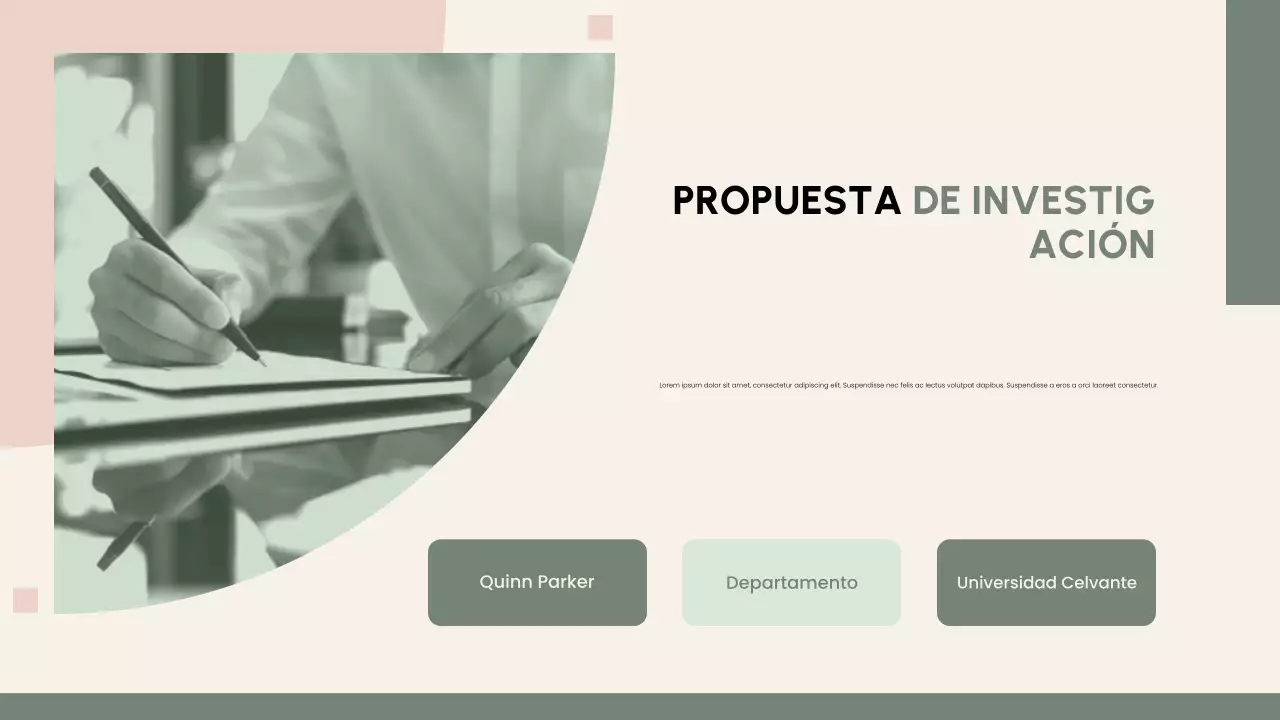 Presentación de propuesta de investigación