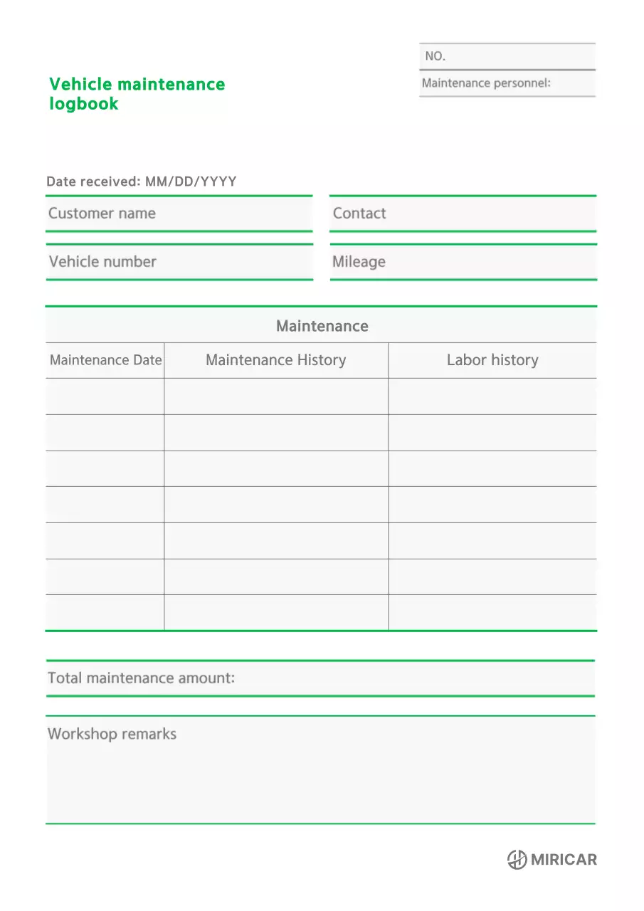 Livro de Registro Básico Verde do Veículo