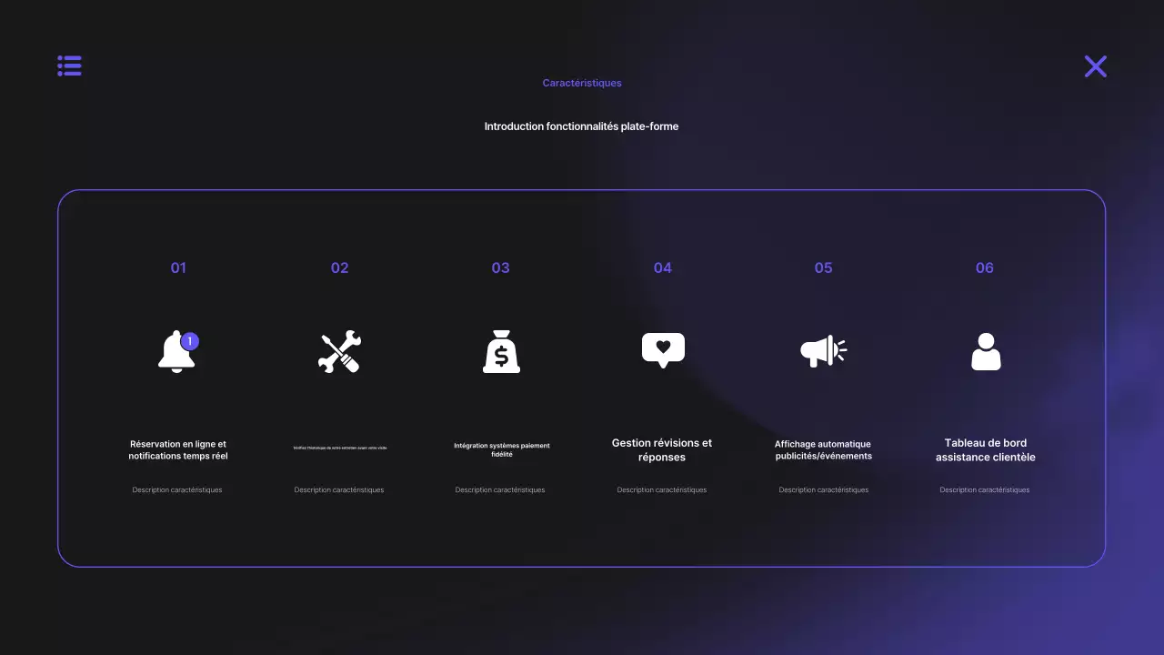Proposition de plateforme numérique moderne Bora
