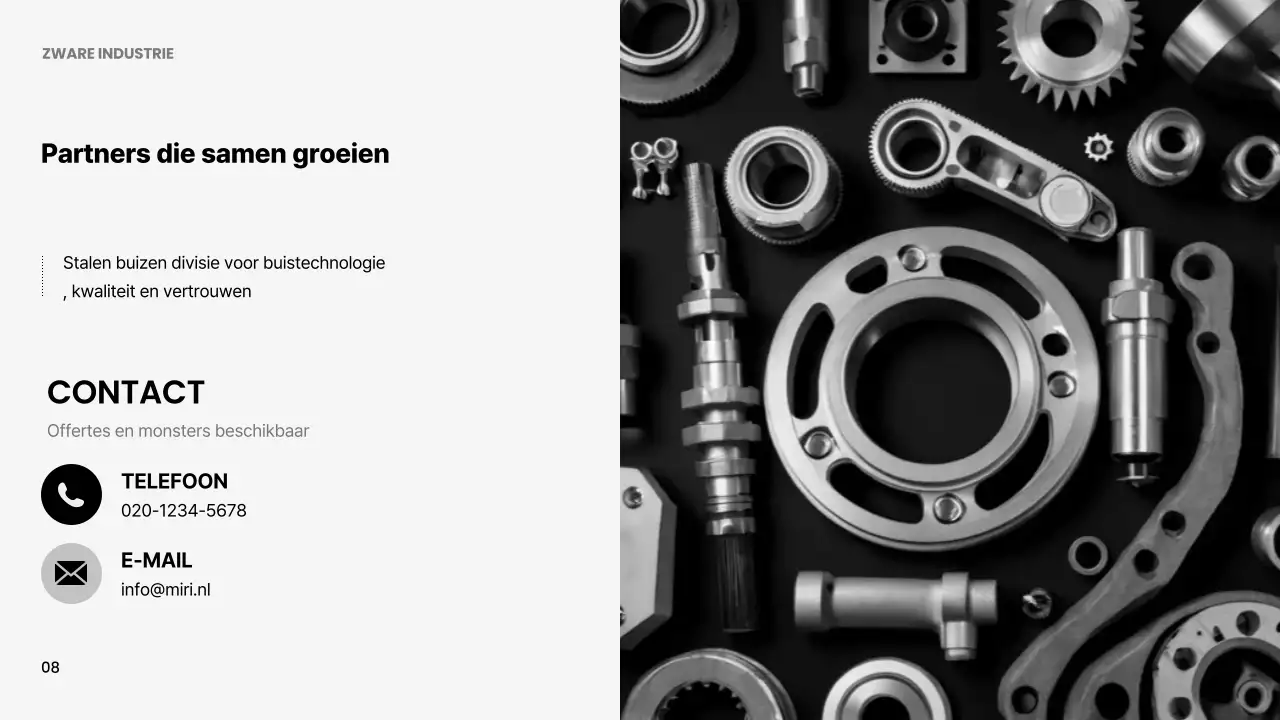 Witte moderne tech-advertentie