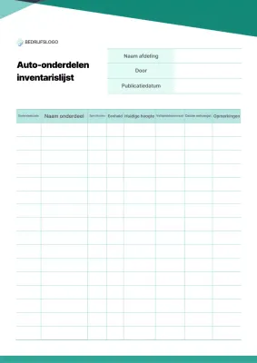 Munt Basis Voorraadbeheer Sjabloon