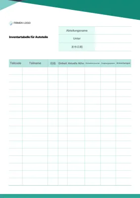 Mint Basic-Vorlage für Bestandsverwaltung