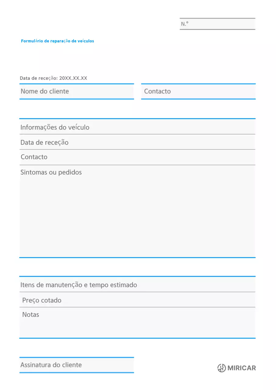 Manual de Reparo de Veículos Simples Azul