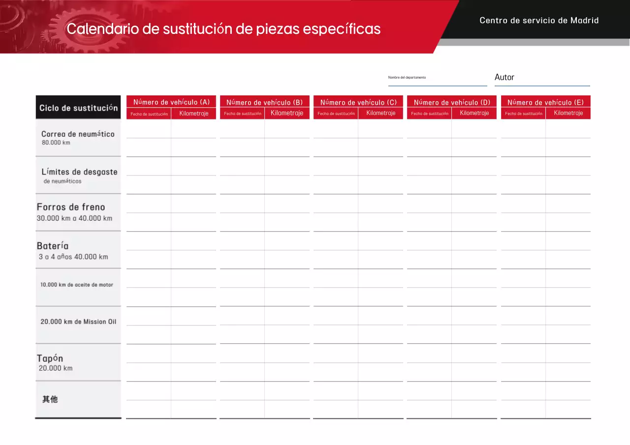 Manual de cuidado del automóvil Red Clean
