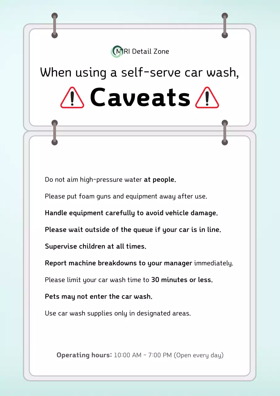 Hướng dẫn an toàn White Clean