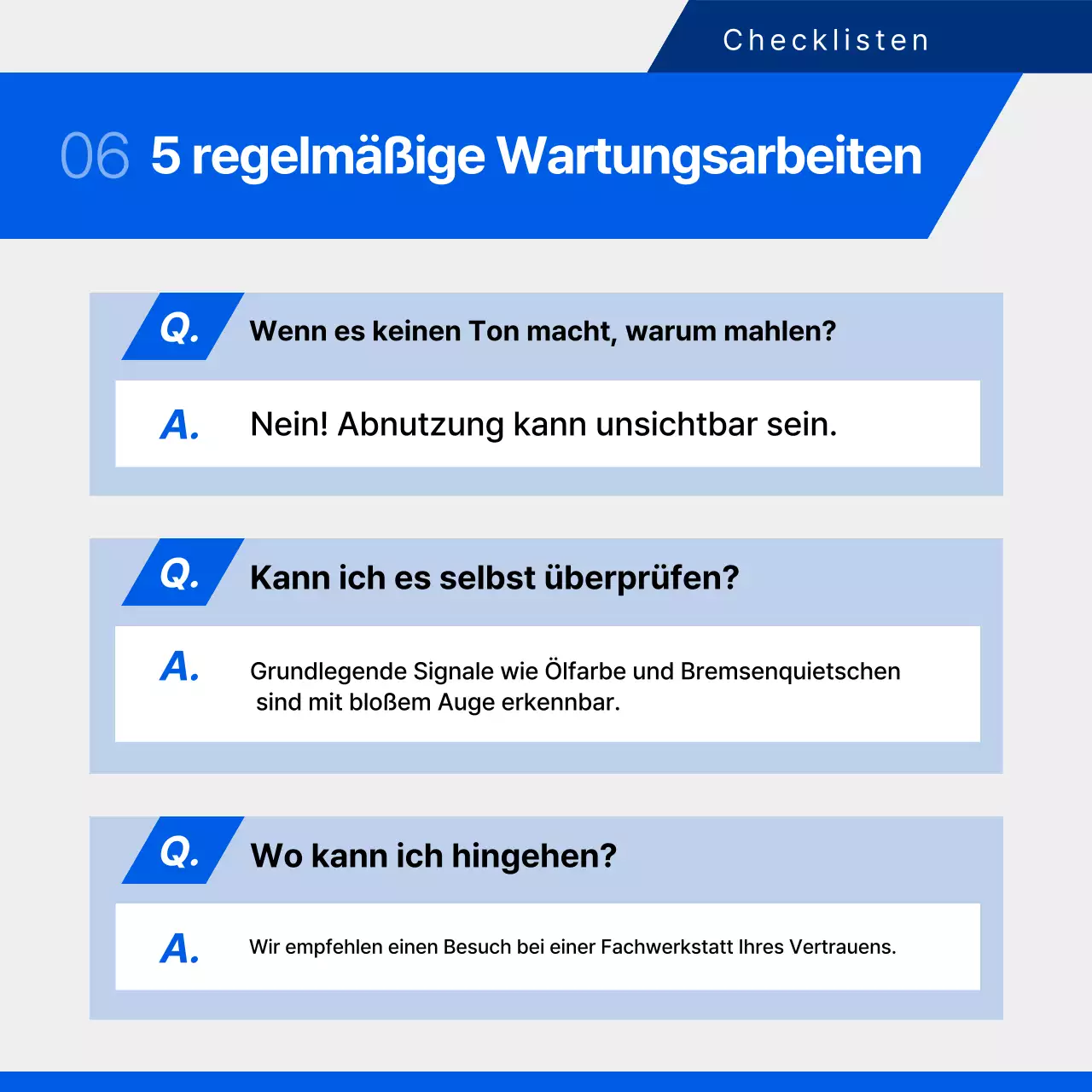 Neuigkeiten zur Aktionskarte für Autoreparaturen