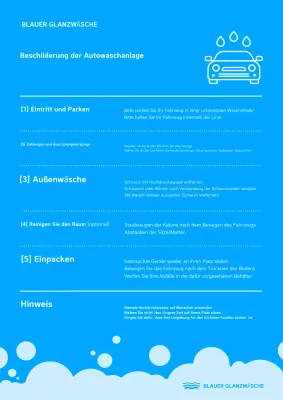 Blue Clean Autowaschanleitung