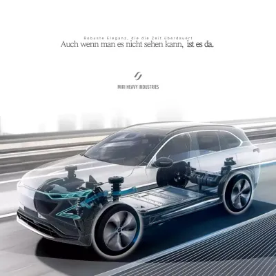 Weiße moderne Autowerbung
