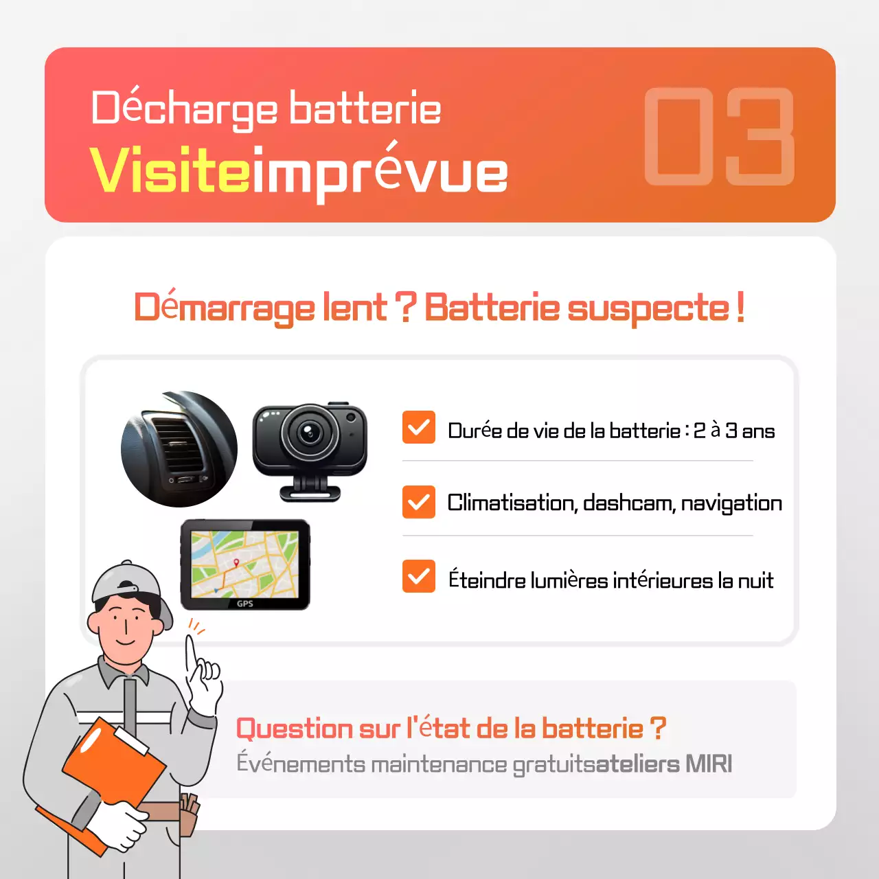 Guide de conseils pour l'auto-inspection de l'entretien des voitures