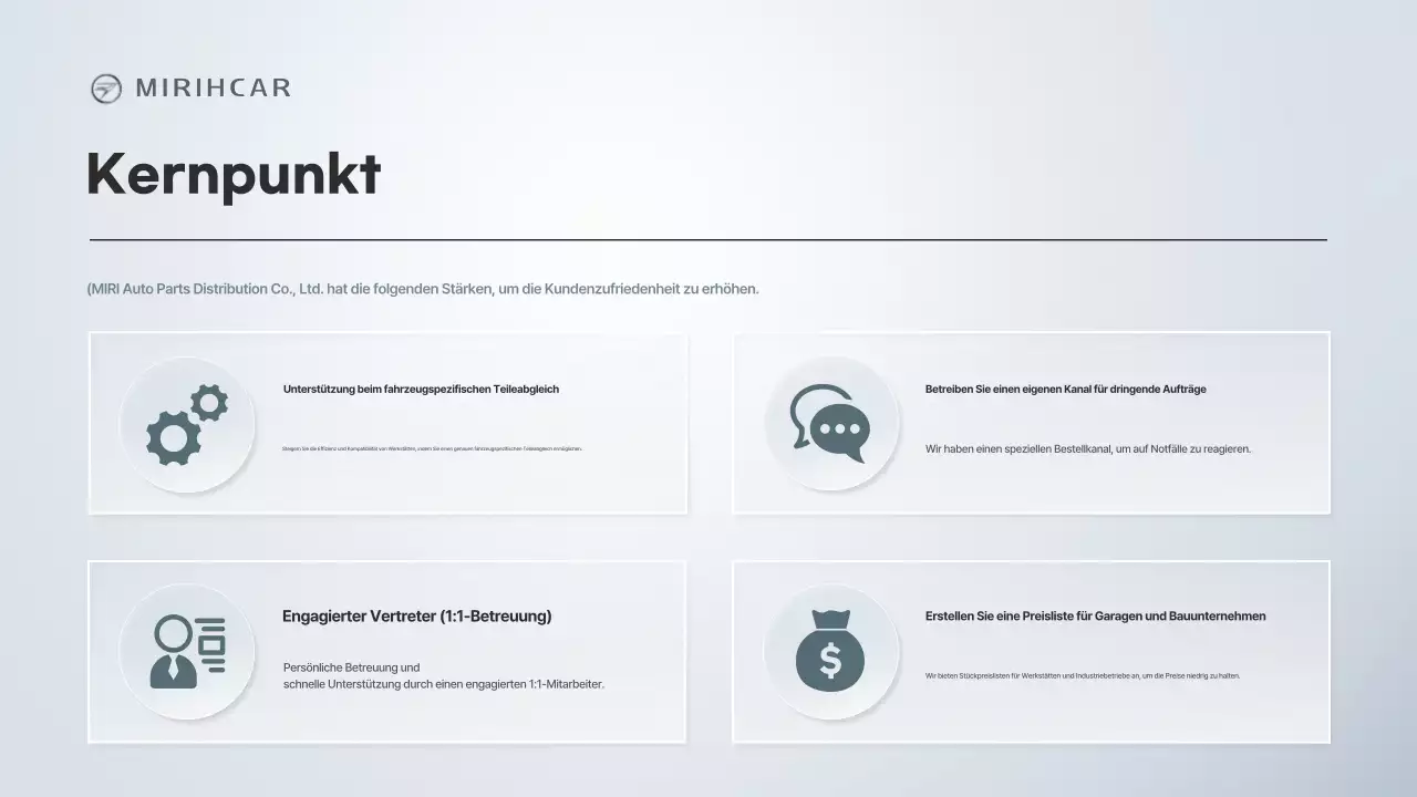 Gray Modern – Partnerschaftsvorschlag für die Lieferung von Autoteilen