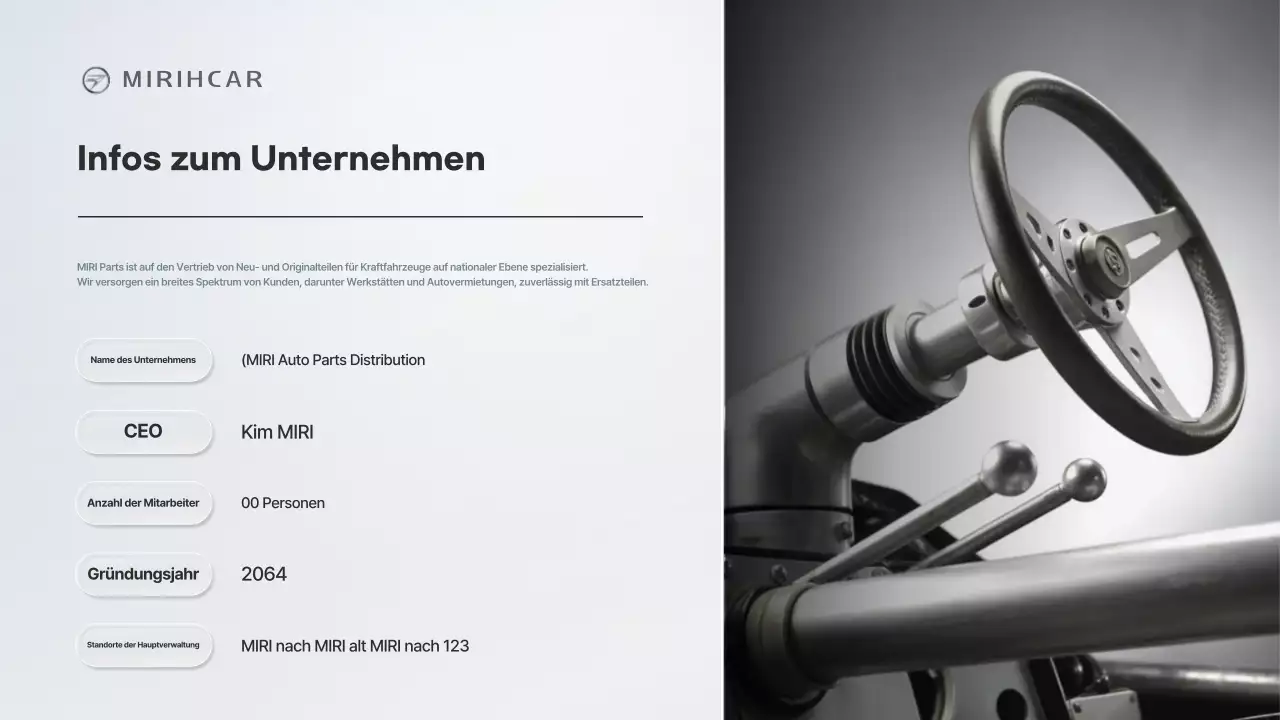 Gray Modern – Partnerschaftsvorschlag für die Lieferung von Autoteilen