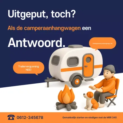 Promotie van kampeerwagens
