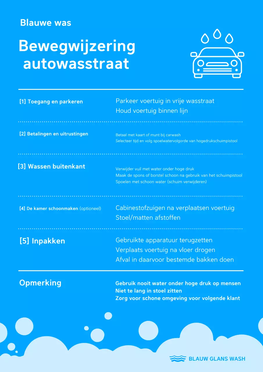 Blue Clean Autowasgids