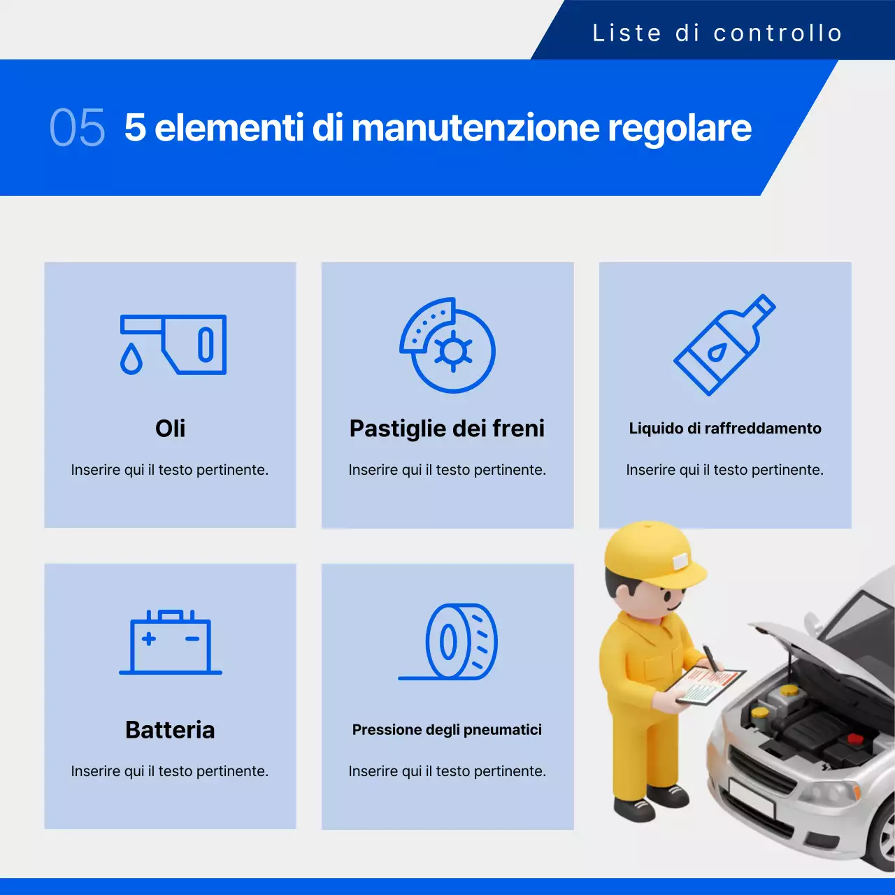 Novità sulla carta promozionale per la riparazione dell'auto
