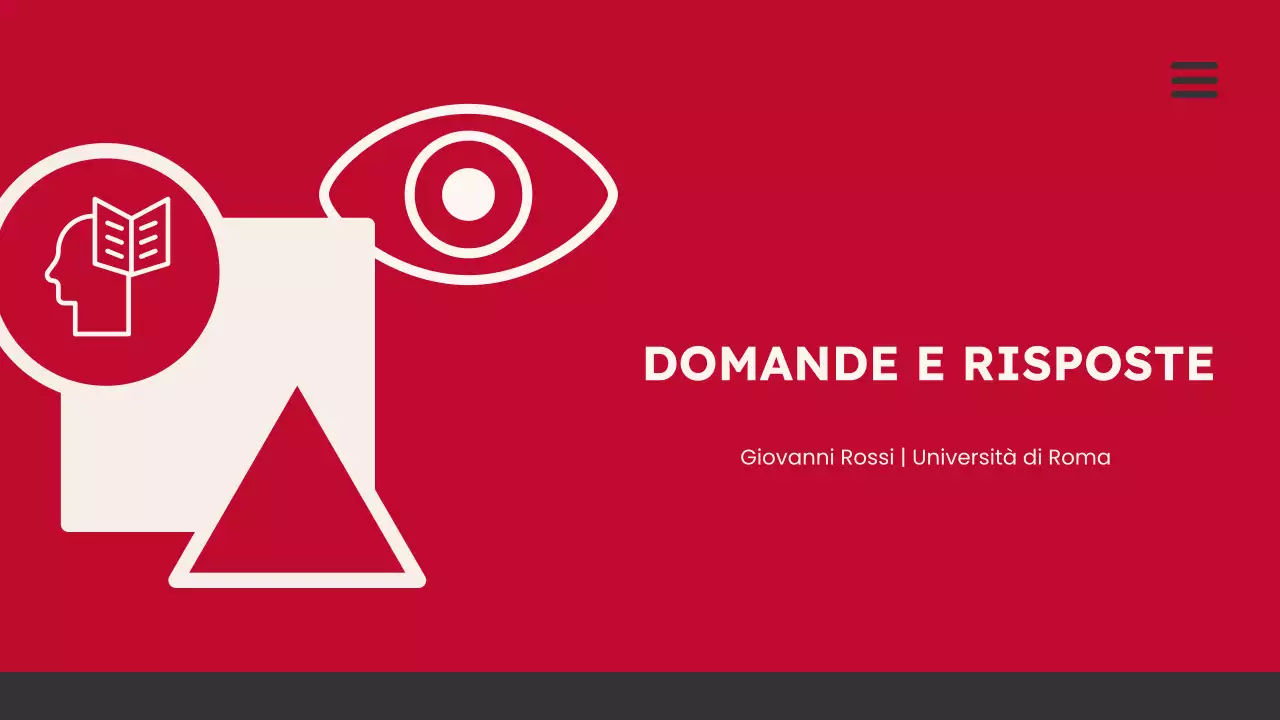 lezione accademica moderna blu