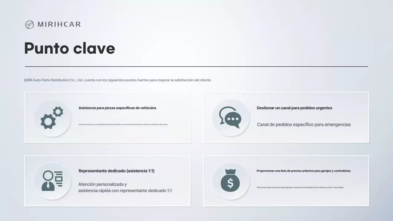 Propuesta de asociación para el suministro de piezas automotrices modernas de Gray